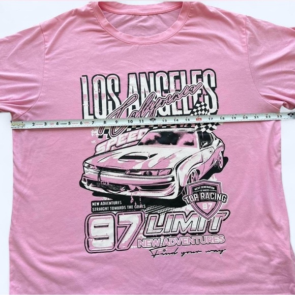Pink Graphic Racing x Streetwear x Tee - Picture 4 of 7